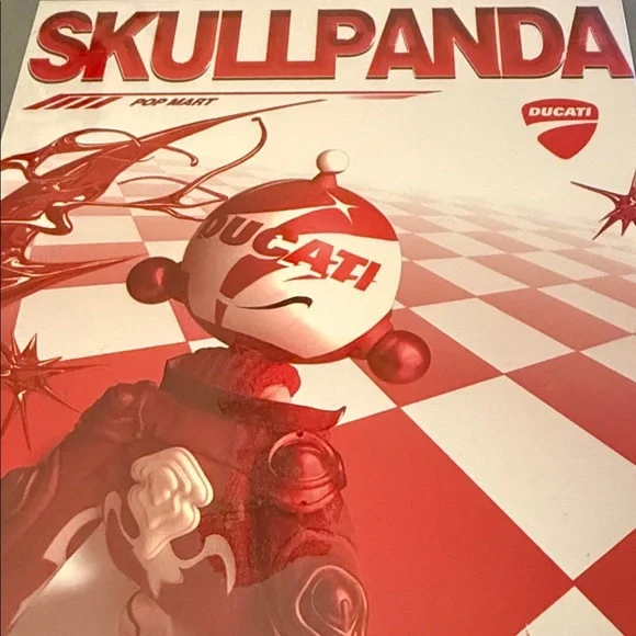 Ducati Skullpanda Action figure sealed box. Authentic by Popmart. - Picture 3 of 8